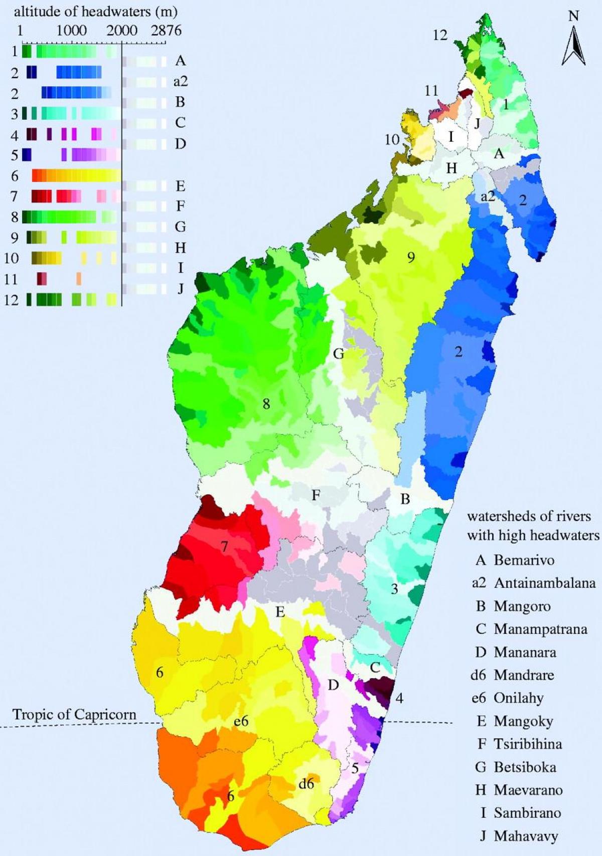 نقشه آب و هوا در ماداگاسکار
