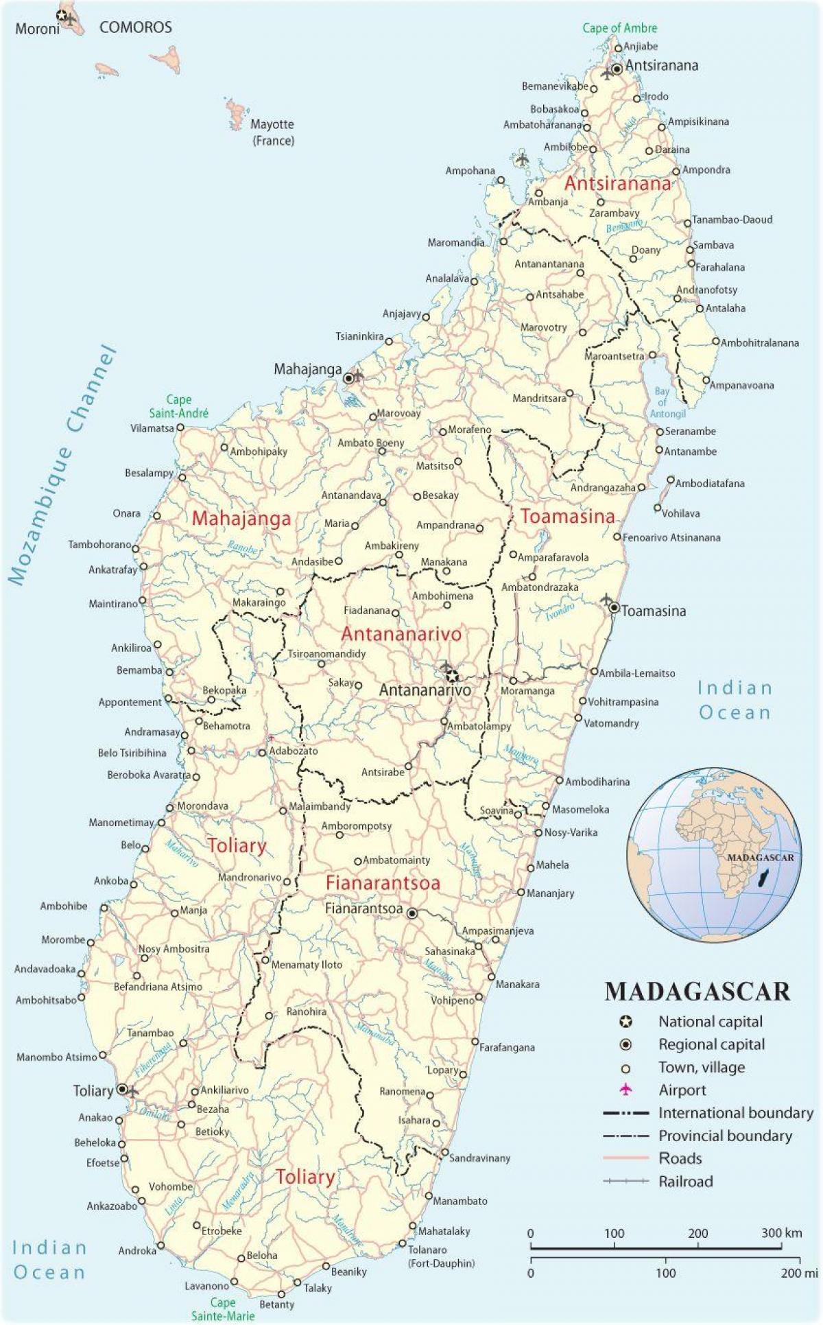 نقشه از فرودگاه ماداگاسکار