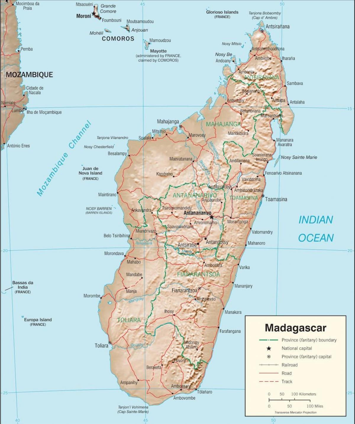 ماداگاسکار کشور, نقشه