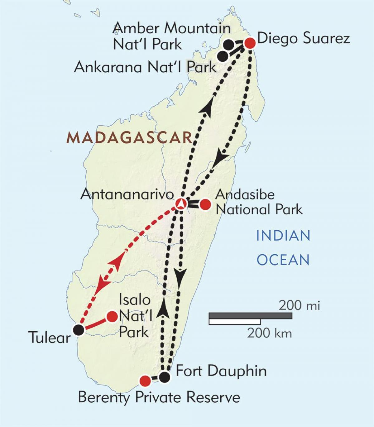 آنتاناناریوو ماداگاسکار نقشه