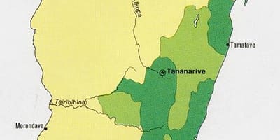 ماداگاسکار تراکم جمعیت نقشه