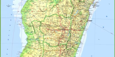 نقشه نمایش ماداگاسکار