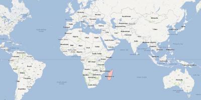 نقشه جهان نشان ماداگاسکار