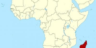 ماداگاسکار در آفریقا نقشه